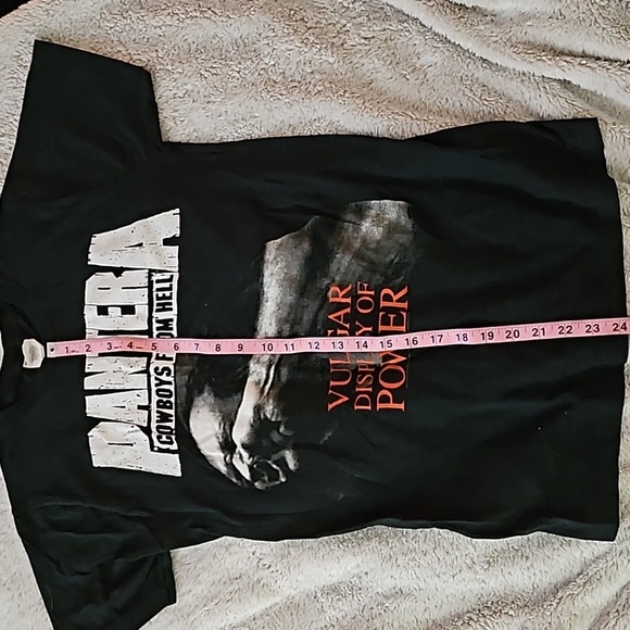 Pantera SM Vulgar Display of Power Album Cover Black Graphic T-shirt - Picture 4 of 6